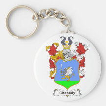 Chanady Family Hungarian Coat of Arms Key Chains