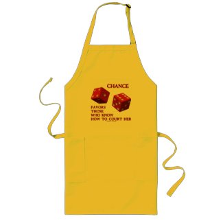 Chance Favors Those Who Know How To Court Her Dice Apron