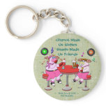 Chance Made  Us Sisters,  Hearts Made  Us Friends Key Chains