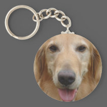 Chance the Golden Retriever keychains