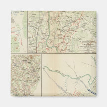 Chancellorsville Buckingham, Appomattox counties Refrigerator Magnets