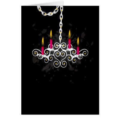 Chandelier Greeting Cards by FlyBella