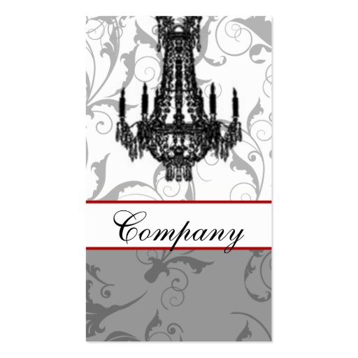 chandelier Chic Business Cards (front side)