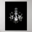 Chandelier Elegance ~ Print Poster