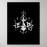 Chandelier Elegance ~ Print Poster