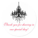 Chandelier Favor Tag Stickers