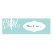 Chandelier Favor Tags business cards