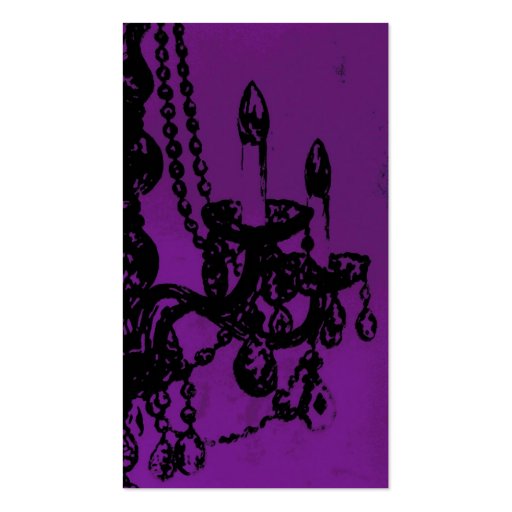 Chandelier Glamour ~ Business Card (front side)