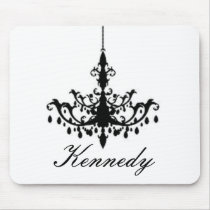 Chandelier in Silhouette mousepads