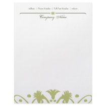 Chandelier Letterhead - Moss