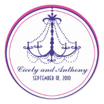 Chandelier Monogram Sticker stickers