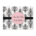 Chandelier Pink Save the Date Wedding Cards Postcards