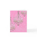 Chandelier~Pink Sparkling French Style cards by pauletteparis Chandelier~Pink Sparkling French Style cards
