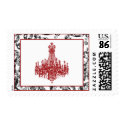 Chandelier Postage for Large Invitation Envelopes stamp
