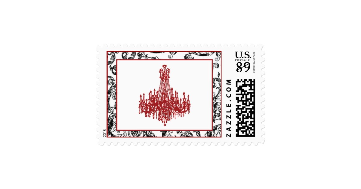 Chandelier Postage for Large Invitation Envelopes Zazzle