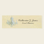 Chandelier Skinny Business Card - Cream business cards