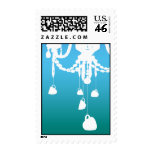 Chandelier stamp (ocean blues)