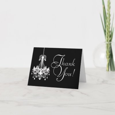 Chandelier Thank You Card