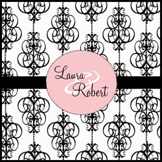 Chandelier Wedding Invitations - Pink invitation