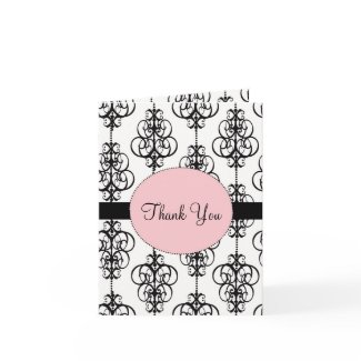 Chandelier Wedding Thank You Cards card