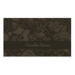 Chandler Brown Floral Damask Business Card business cards