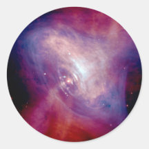 Chandra Crab Nebula Round Sticker