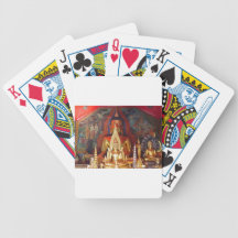 Chang Mai Buddhist Temple Thailand Gold Buddha Bicycle Card Decks