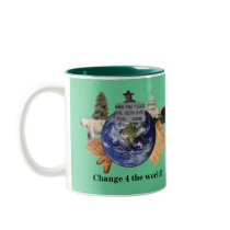 Change 4 the World Logo Mug by Change4theWorld Change 4 the World Logo Mug
