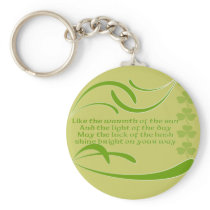 Change Background Color -Irish Blessing Key Chains