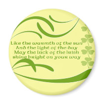 Change background color-Irish Blessing Fridge Magnets