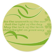 Change background color-Irish Blessing Round Sticker