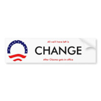 CHANGE bumper stickers by obamabidenladen CHANGE bumper stickers
