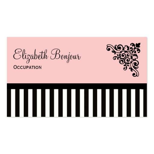 CHANGE COLOR French Boutique ~ Business Cards (front side)
