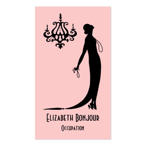CHANGE COLOR Moi Fashion Plate ~ Business Card (front side)