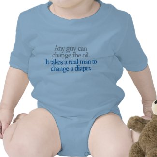 Change Diaper Blue shirt