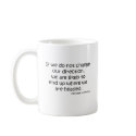 Change Direction quote mugs