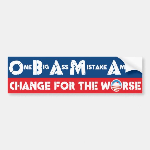 Change for the Worse Bumper Sticker