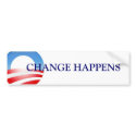 Change Happens (Obama) bumper stickers by frogger6 Change Happens (Obama) bumper stickers