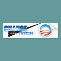 Change Is Coming bumper stickers