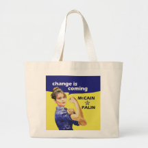 "change is coming" Mccain / Palin Republican Party Bag