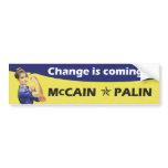 "Change is coming" McCain / Palin Republican Party Bumper Stickers