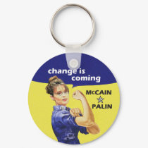 "change is coming" McCain / Palin Republican Party keychains