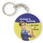 "change is coming" McCain / Palin Republican Party Keychain
