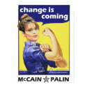 "change is coming" Mccain / Palin Republican Party posters