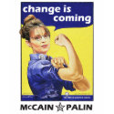"change is coming" Mccain / Palin Republican Party t-shirts by spacedust "change is coming" Mccain / Palin Republican Party t-shirts
