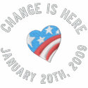 Change Is Here, January 20th, 2009 embroidered shirts