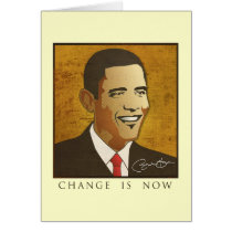 Change is now - Barack Obama cards