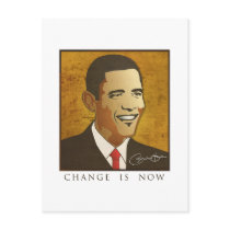 Change is now - Barack Obama postcards