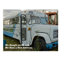 Change of Address Card: Bought an RV Post Cards