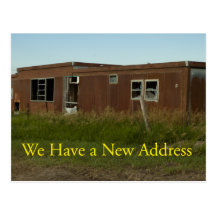 Change of Address Card: Broken Windows Postcards